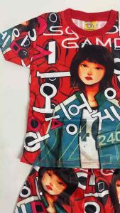 ชู่ขาสั้นแขนสั้น สำหรับเด็ก 1-4 ปี - ชุดขาวด้วยสิ่งที่สุดและความปลอดภัย