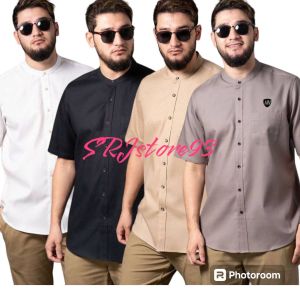 100 RIBU DAPAT 4 BAJU KOKO KURTA POLOS LENGAN PENDEK MUSLIM PRIA DEWASA TERBARU