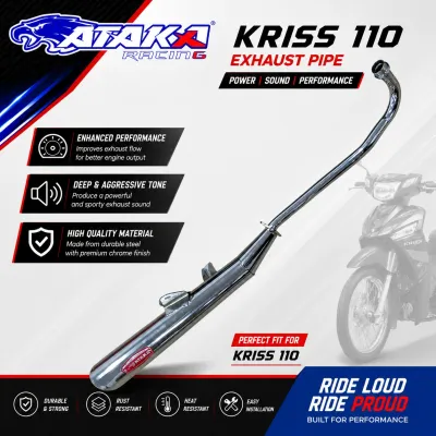 ATAKA RACING KRISS 110 EX5 DREAM STANDARD RACING EXHAUST PIPE Motorcycle ACCESSORIES MOTORCYCLE EXHAUST