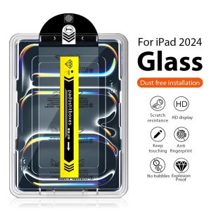 2Pcs Tempered Glass for iPad Air 13 2025 Pro 13 12.9 11 Inch M4 M2 2024 Screen Protector for iPad 11 10th 9th Gen 10.9 Mini 7 6 8th 10.2