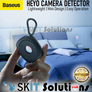 【SKIT SG】Baseus Heyo Camera Detector Mini Portable Infrared Detection Hidden Camera Lens Privacy Protection Rechargeable Anti Spy Smart Home Security Tool Pinhole Lens Surveillance Protection Prevent Unwanted Stalking Room Safety Easy Operation