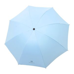 ARTMU Waterproof Sunscreen Umbrella Solid Color Windproof UV Protection Umbrella Lightweight 8 Ribs Hand Operated Parasol Sunny Days