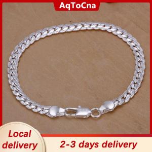 [COD] AqToCna Ship within 24 hours Plated Fashion Snake Chain 5 mm Width Bangle Jewelry Trendy Men Bracelets