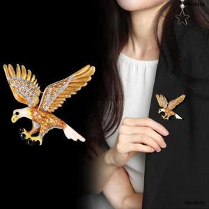 [COD] Abulaia New Rhinestone Bird Brooch Cute Ainmal Hummingbird Eagle Brooches Scarf Dress Coat Lapel Pins Suit Badges Jewelry Gifts