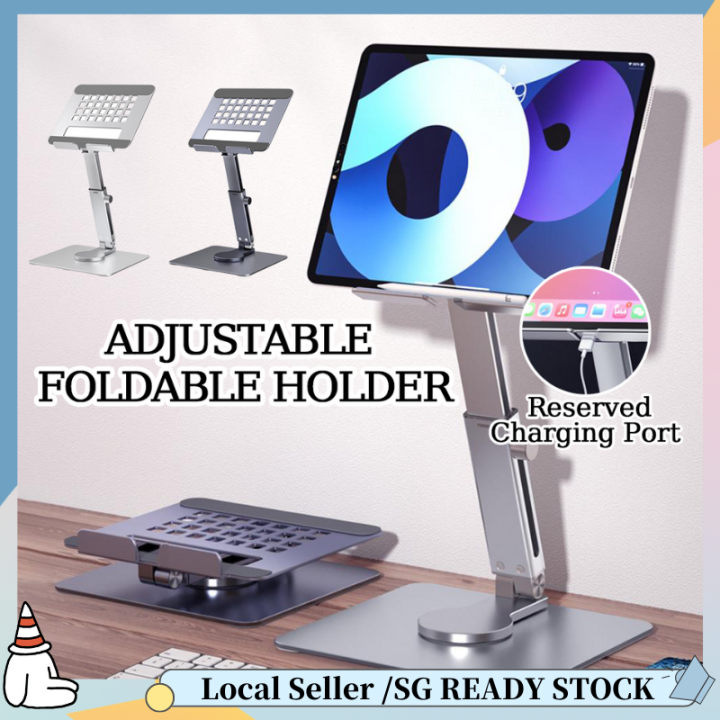 😍SG READY STOCK Tablet Stand Desk Adjustable Foldable Holder for iPad