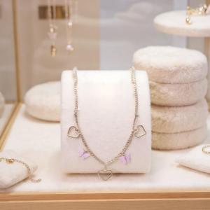 【จัดส่งภายใน 2-3 วัน】 ห่วงโซ่คาดเอวแฟชั่นรูปผีเสื้อแบบกลวงรูปหัวใจสำหรับผู้หญิงเครื่องประดับงานปาร์ตี้ของขวัญ