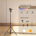 YM.80 สปอร์ตไลท์ LED ขาตั้ง2.1m+รีโมทควบคุมไฟรุ่น ถ่ายภาพ สปอตไลท์ ถ่ายรูป RGB5สี โฟกัส ปรับขนาดรูรับแสงได้. 