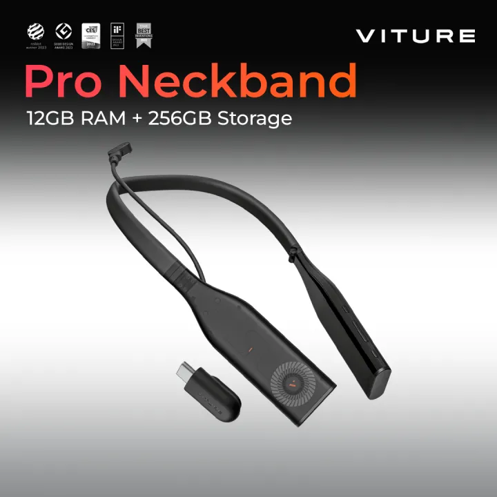 VITURE Pro Neckband | Multi-screen/3DoF/Smooth Follow/Ambient Mode, 3D Player, AI Assistant