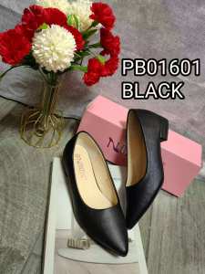 Noblesse Korean Women Block Heel Shoes for Office Work (1 inch heel )