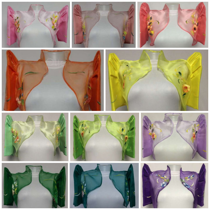 Modern Filipiniana / Bolero in Butterfly Sleeves Lazada PH