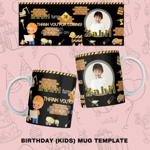 Birthday Mug for Boys 11oz with Gift Box – Kids Party Ceramic Mug Style 4 | Party Giveaway