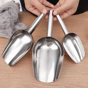 3PCS Stainless Steel Ice Scoop Ice Cream Crushed Shovel Candy Sugar Scooper Kitchen Small Food Scoop