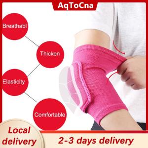 [COD] AqToCna Ship within 24 hours 2PCS Elastic Elbow Pads Thickened Sponge Elbow Knee Protectors Guard Basketball Volleyball Sport Arm Sleeve Pad Adults Children