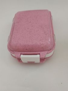 8 Grids Medicine Storage Pill Box Portable Travel Pill box Tablet Pill Storage Organizer Wheat Straw Sealed Pill Box