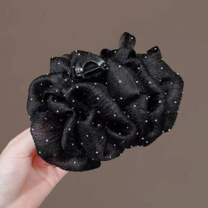 Korean Hair Clip Gauze Bow Grab Clip Hair Accessories Women