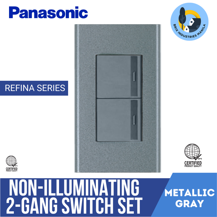 Panasonic%20Metallic%20Gray%20Refina%20Series%201%20Way%20Switch%20Set%201%202%20or%203%20Gang%20or%20Blank%20Plate%20-%20Image%203