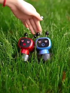 Robot Intelligent Aromatherapy Machine Smart Cute Robot Car Air Freshener - Fine Spray/Fillable/Four-Gear Adjustment/Vibration Sensing/On-Off/Large Capacity Long-Lasting Fragrance/Black-V2(Cologne)