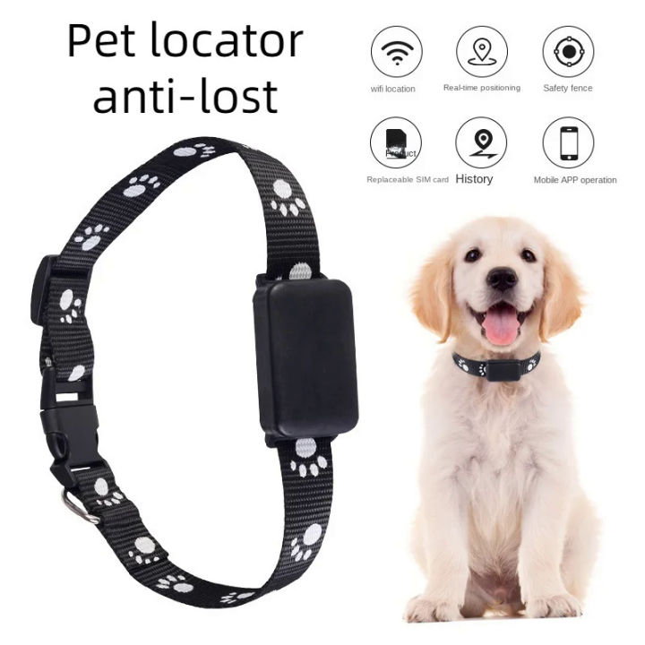 GPS Tracker Waterproof Location Adjustable Collar GSM AGPS LBS Wifi ...