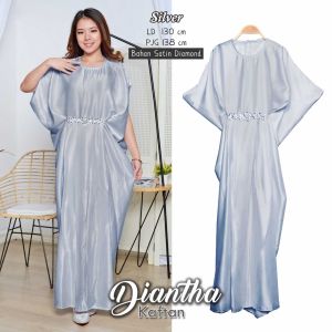 Kaftan Diantha Bahan Satin Diamond Premium Gaun Pesta Fashion Dress / COD