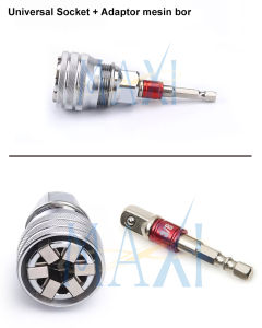 Adaptor sock bor sambungan mata socket ke mesin bor uk. 3/8 inch 65 mm ArdWyn - MAXITOOLS