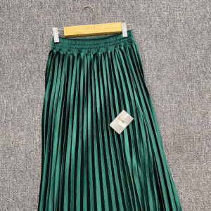 Rok plisket bludru rempel besar mayung premium