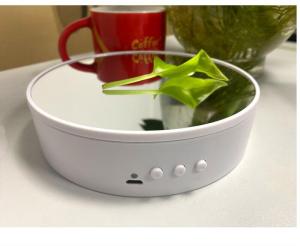 Rotating Display Stand in 15cm for 3-5KGS 2 speeds 360 spin multi-way powering Jewelry turntable with tempered glass top #150