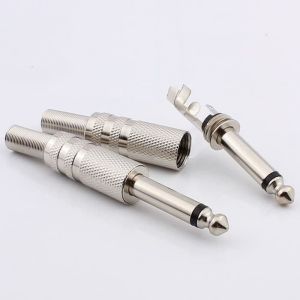 Jack Akai Mono - Mono Male -Mono 6.5 plug audio audio plug  Steker mikrofon mikrofon plug KTV memasok inti kedua besar 635 plug