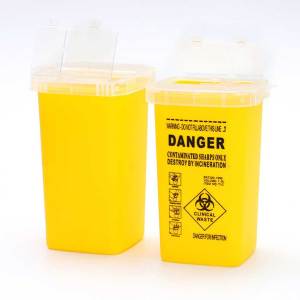 【Fast Shipping】 1L Plastic Tattoo Medical Supplies Container Waste Box Buckets Collection Barrels For Disposable Tattoo Needle Tips Accessories Clinical Waste Container
