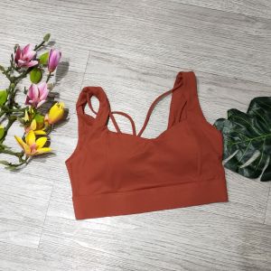 Áo bra nữ tập gym yoga aerobic thể thao khóa móc cài kèm mút chất liệu thun lạnh co dãn 4 chiều BINSPORTS A267