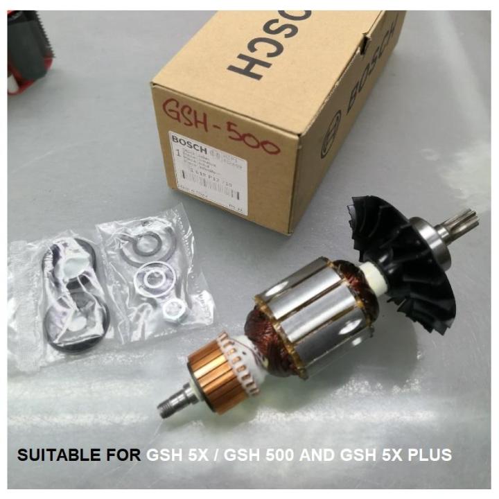 ORIGINAL BOSCH ARMATURE FOR GSH 5X GSH 500 GSH 5X PLUS