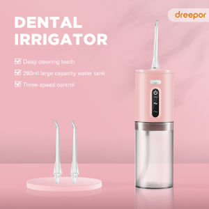 Dreepor Oral Irrigator Water Flossers Portable Dental Flusher Electric Water Flosser Teeth Clean