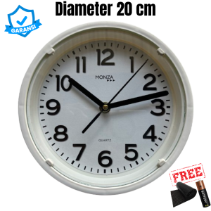 JAM DINDING JAM MEJA MURAH MINI MINIMALIS POLOS DAN KALIGRAFI DIAMETER 20CM MONZA 777