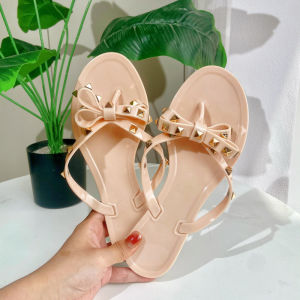 Free Shipping 36-42 Size Rivet Flip-Flops Summer WomenS Jelly Sandals