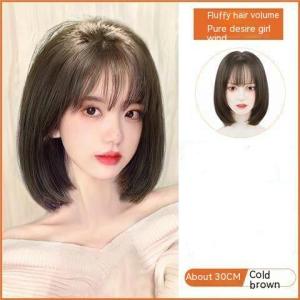 TSE Womens Long Straight Full Wig Natural Simulated Hair Clavicle Length Wavy Head Cover K364/1678