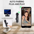 Dual Wireless Lavalier Microphone System with Receiver Plug & Play, Noise Reduction, for Smartphones, Vlogging, Interviews & Content Creation. 