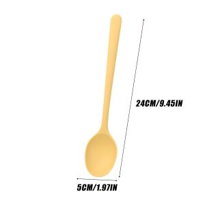Food-Grade Silicone Spoon Stirring Long Handle Spoon Kitchen Tableware Cooking Utensil Ladle Soup Spoon Kitchen Accessory