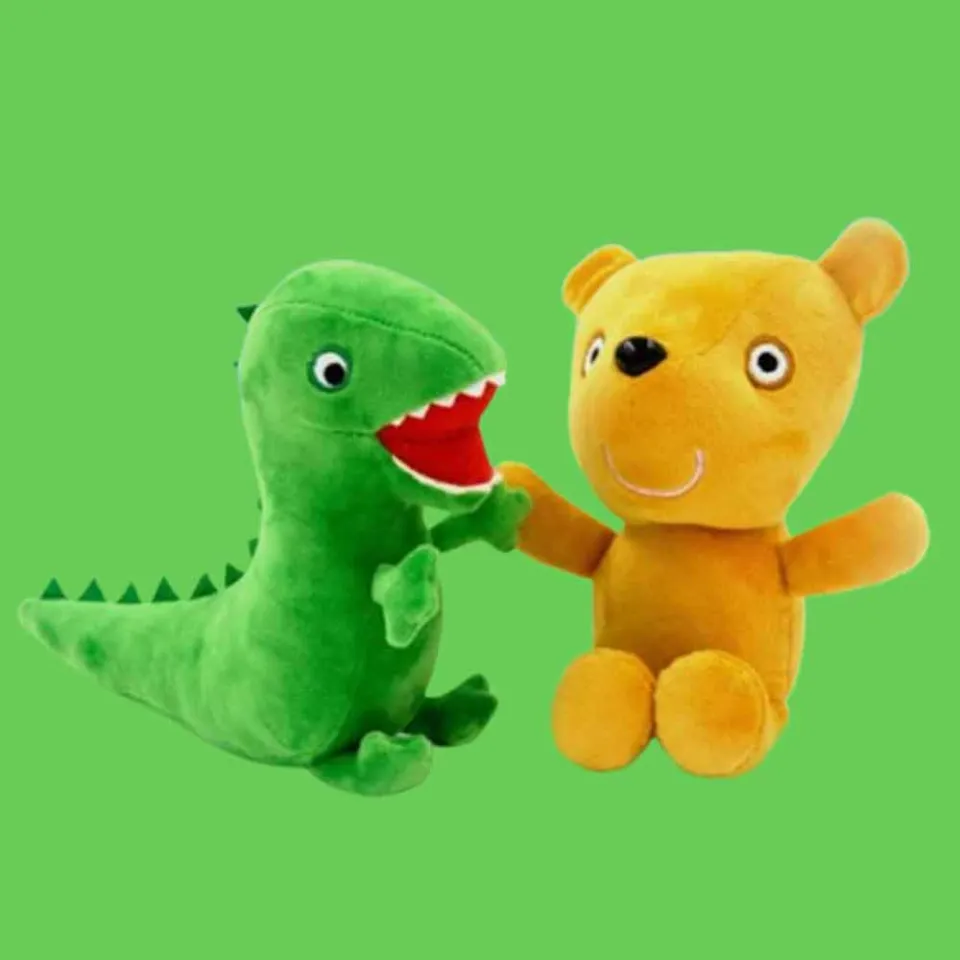 Mr Dinosaur Stuffed Plush Toy, Teddy Bear Peppa Pig George 19Cm