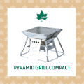 LOGOS เตาแคมป์ปิ้ง เตาปิ้งย่างพกพาได้ Pyramid grill compact. 