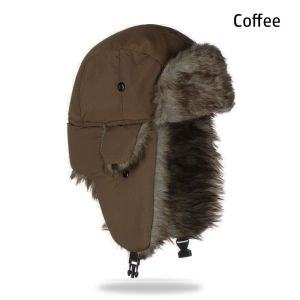 DOWNA Warm Trapper Earflap Ski Hat Russian Ushanka Winter Hats Winter Cap