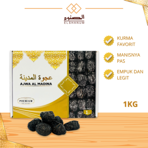 Kurma Ajwa Madina Premium 1kg / Kurma Nabi Oleh-oleh haji umroh Grade B / SHABANI STORE