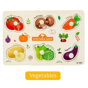 JOYToy Papan Jamur Puzzle Puzzle Knob Papan Pencocokan Huruf Nomor Kayu Puzzle Anak Mainan