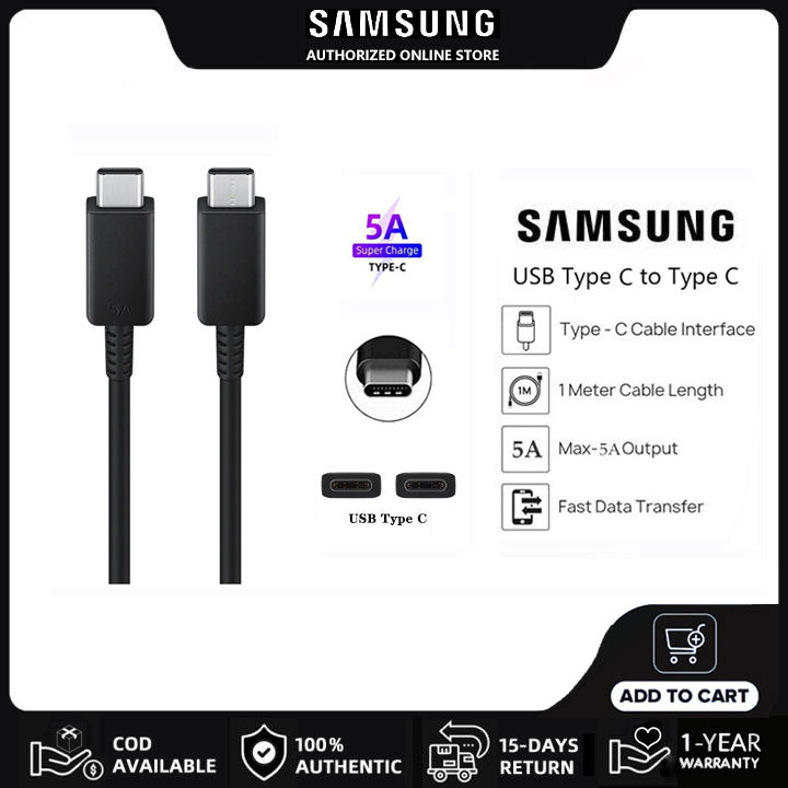Usb Cable Genuine Samsung Phone Charger Official Samsung USB-C