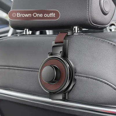 KEBETEME 2PCS Car Multifunctional Water Cup Holder Car Seat Headrest Hook Auto Back Seat Organizer Hanger Handbag Car Interior Accessories