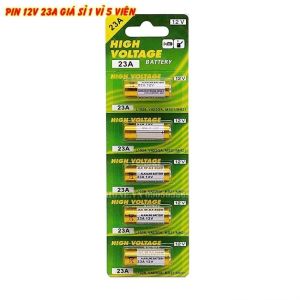 Vỉ 5 pin 12V 23A ALKALINE cho các loại điều khiển từ xa cửa cuốn chuông cửa HÀNG CHẤT LƯỢNG CAO MỚI DUNG LƯỢNG