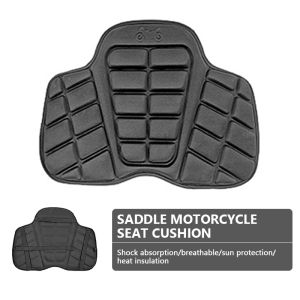 SEAMETAL Motorcycle Seat Cushion Lycra Fabric Saddle Cushion Waterproof Shock Absorbing Motorcycle Seat Cushion