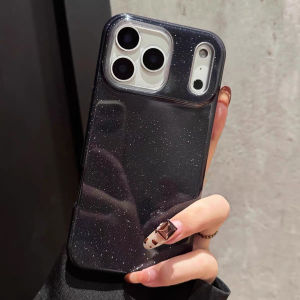 INS Bling Sparkling Glitter Phone Case For iPhone Air 17 16 E 15 14 13 12 11 Pro Max Plus Mini Camera Protection Shiny Cover
