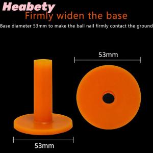 Heabety 1Pc Rubber Golf Tee Holders for Outdoor Sports Golf Practice Driving Range 38 60 70 85MM Golf Ball Practice Accessories