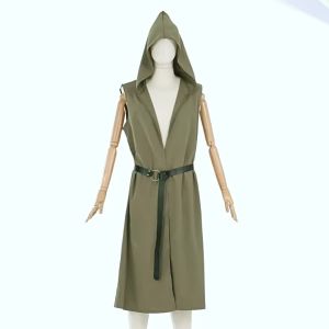 s new mens medieval hooded robe Viking pirate Renaissance assassin costume