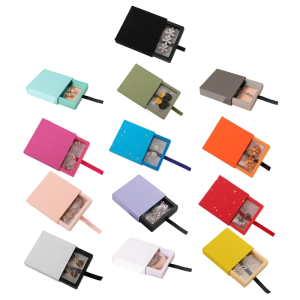 13 Colors Drawer Suspension Drawer Box Earrings Necklace Rings Storage Box PE Film Packaging Box