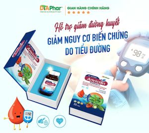 Viên uống giảm đường huyết ổn định huyết áp Anvicilin - Hộp 30 viên Date 1/2027